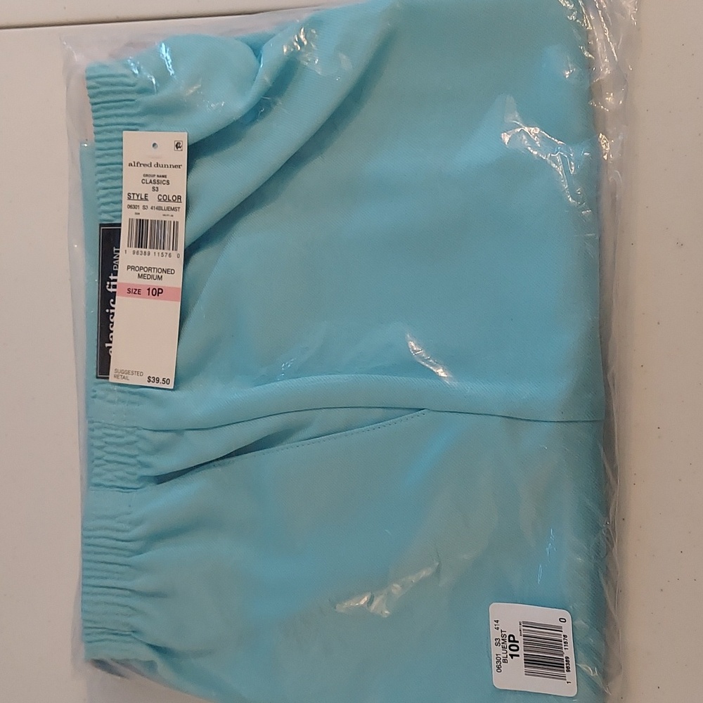 Alfred Dunner Light Blue Trousers 10P